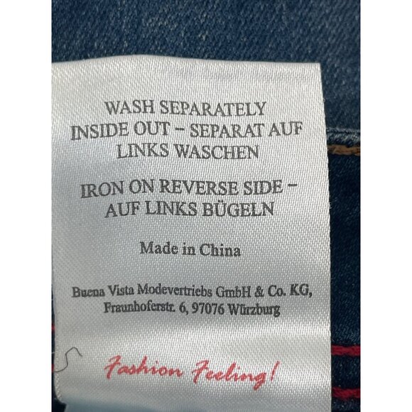 Buena Vista Malibu Asymmetric Button Fly Slim Fit Womens Stretch Jeans Size XS - Picture 7 of 7